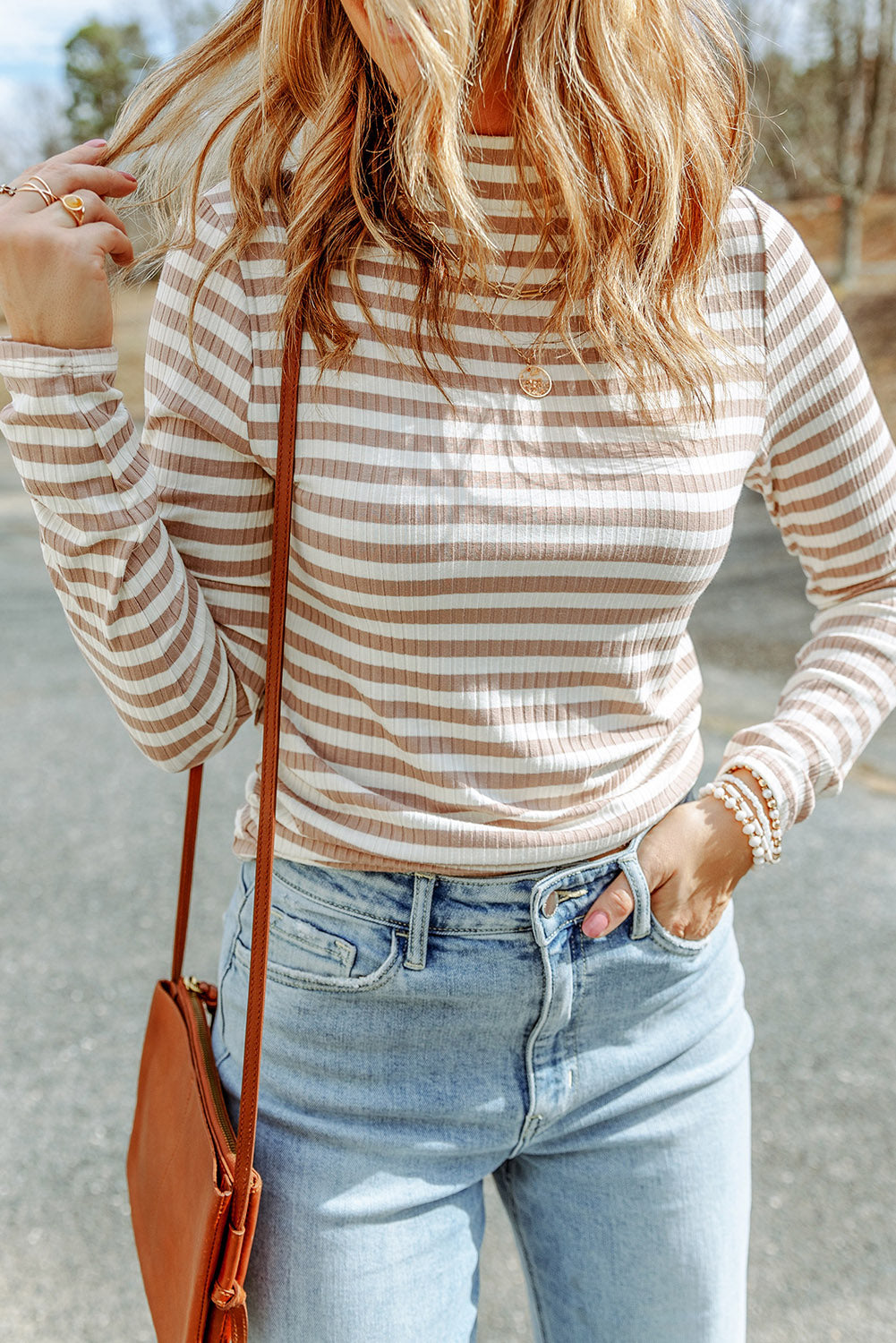 Mia Striped Long Sleeve Top-2