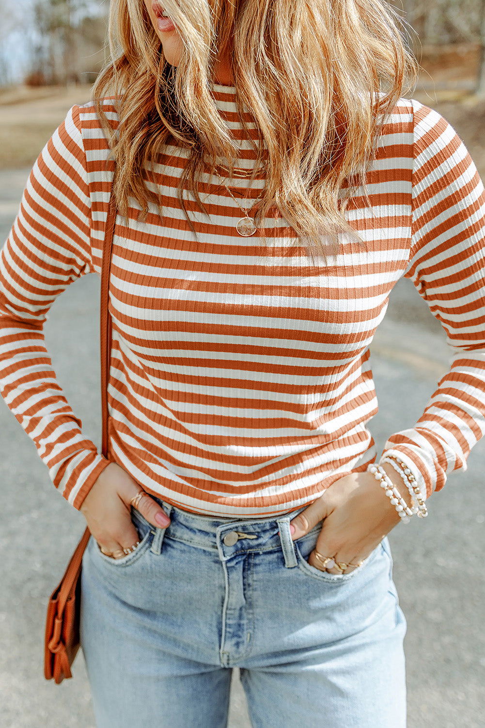 Mia Striped Long Sleeve Top-0