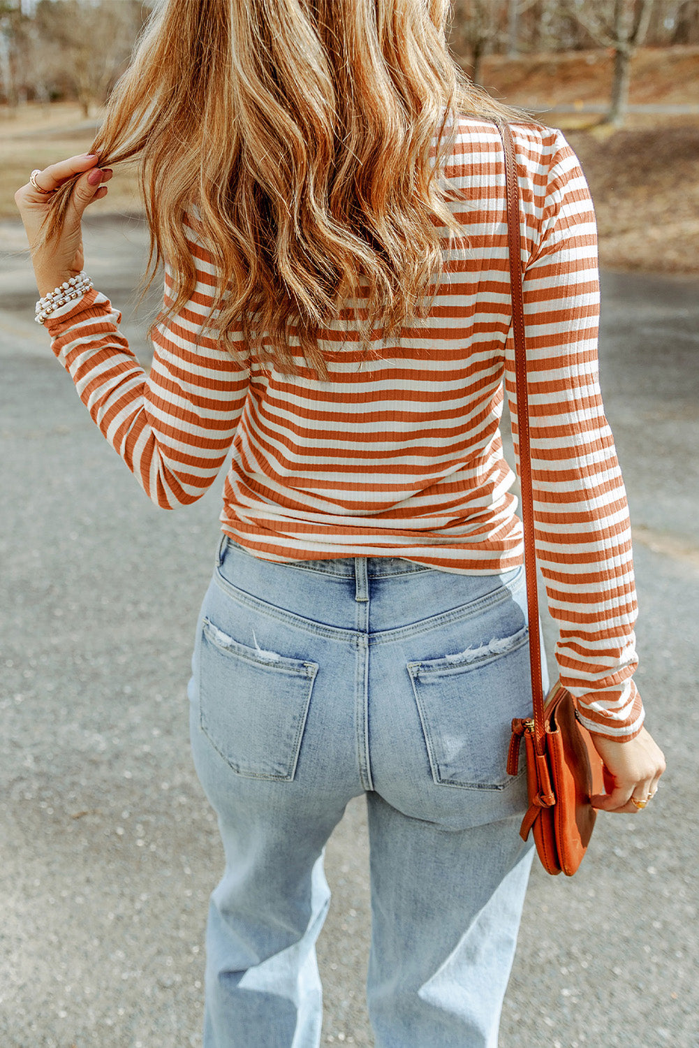 Mia Striped Long Sleeve Top-1